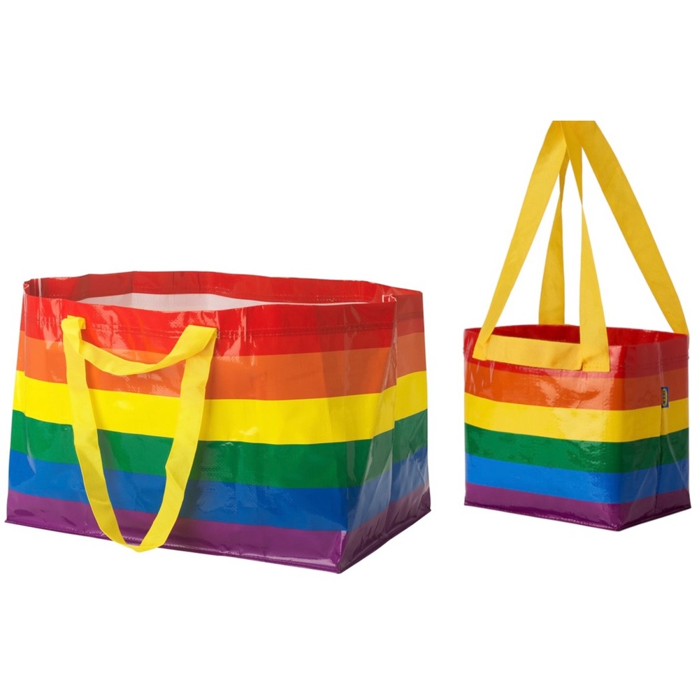Multicolored Striped Pride Shopping 🛍 Bags - Picture 1 of 10